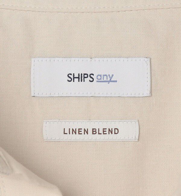 SHIPS any「SHIPS any:〈洗濯機可能〉コットン/リネン 7分袖 スキッパー プルオーバー シャツ 26SS◆」|シャツ・ブラウス|