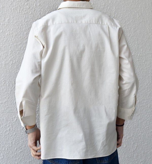 SHIPS any「SHIPS any:〈洗濯機可能〉コットン/リネン 7分袖 スキッパー プルオーバー シャツ 26SS◆」|シャツ・ブラウス|