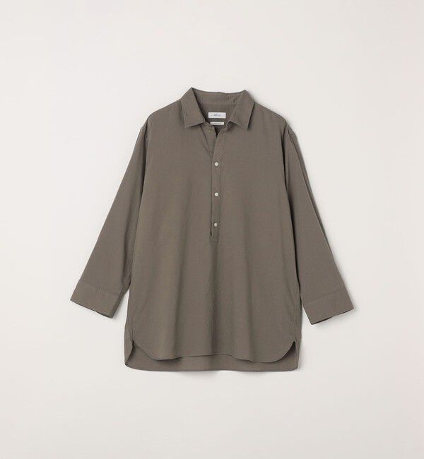 SHIPS any「SHIPS any:〈洗濯機可能〉コットン/リネン 7分袖 スキッパー プルオーバー シャツ 26SS◆」|シャツ・ブラウス|