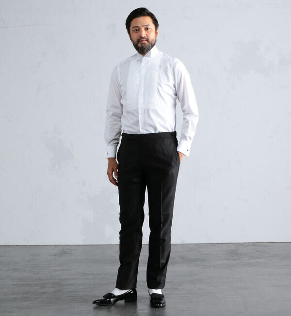 TOMORROWLAND MENS「140/2コットンブロード ウィングカラー ドレスシャツ」|シャツ・ブラウス|