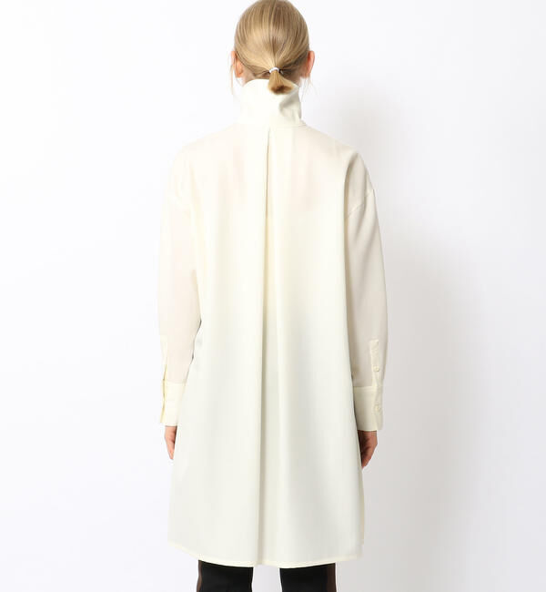 CABaN「 ウールツイル ハイネックロングシャツ」|シャツ・ブラウス|