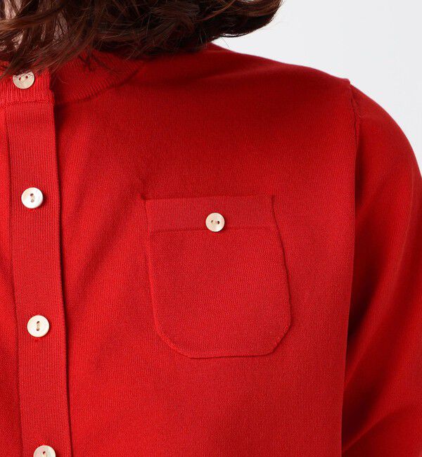 CABaN「ファインポリエステル ハーフスリーブポケットカーディガン」|カーディガン|