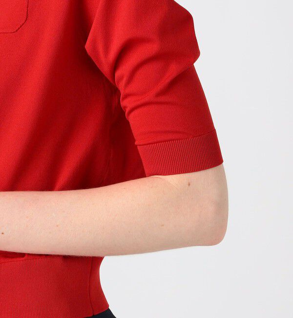 CABaN「ファインポリエステル ハーフスリーブポケットカーディガン」|カーディガン|