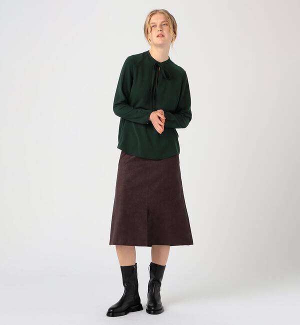 Ballsey「フェイクスエード マーメイドミディスカート」|フレア|