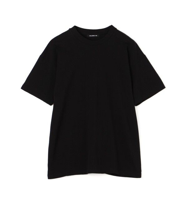 GALERIE VIE「コットンジャージー ハーフスリーブプルオーバー」|Tシャツ・カットソー|19 ブラック