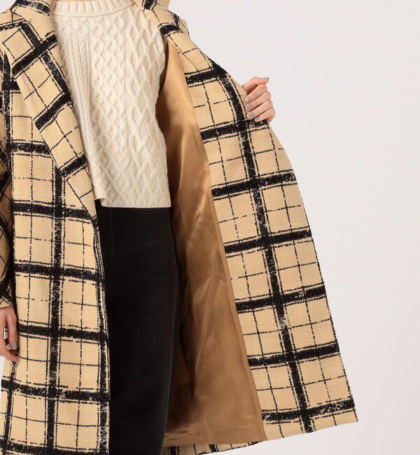 TOMORROWLAND BUYING WEAR「MARTIN GRANT COCOON COAT グレンチェック コクーンコート」|チェスターコート|