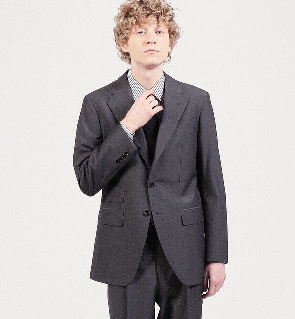 TOMORROWLAND MENS「ウールコットン シングルブレステッド3Bスーツ」|スーツ|