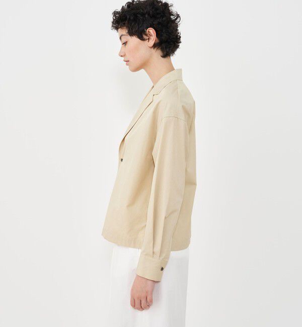 GALERIE VIE「コットンブロード シャツジャケット」|テーラードジャケット|