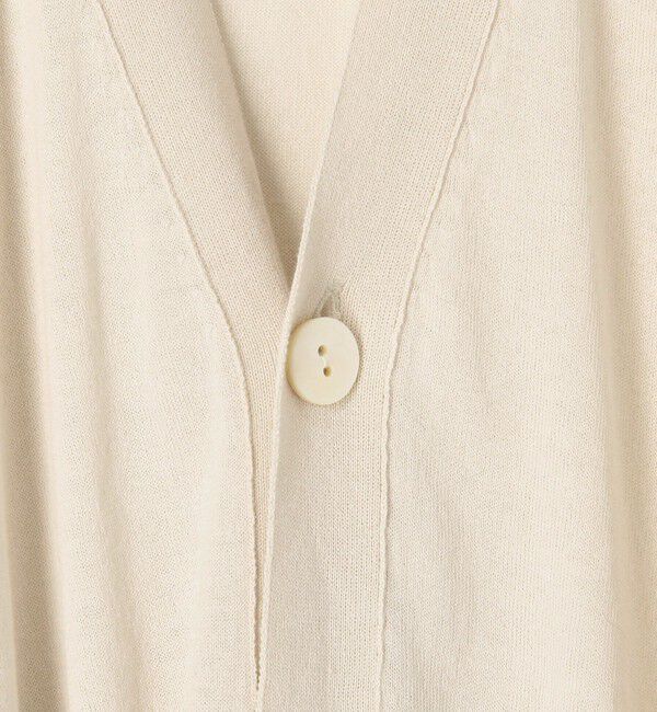 GALERIE VIE「クレープコットン Vネックカーディガン」|カーディガン|