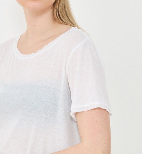 GALERIE VIE「ガーゼフライスジャージー ラウンドネックTシャツ」|Tシャツ・カットソー|
