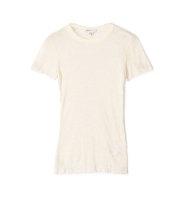 JAMES PERSE「コットンカシミヤブレンドリブ クルーネックTシャツ WVA3978」|Tシャツ・カットソー|13 オフホワイト