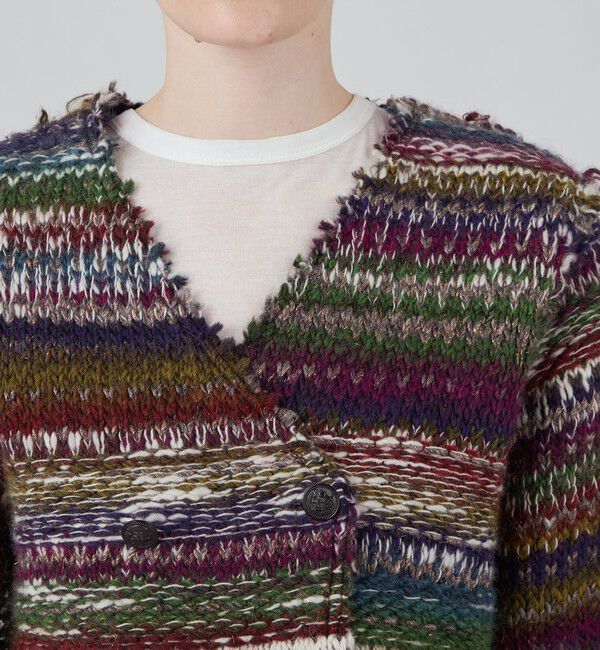 MACPHEE「ニットボンディング クロップドジャケット」|カーディガン|