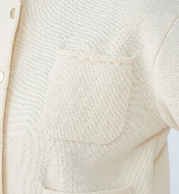 Ballsey「コットンポリエステルダブルフェイス 4ポケットカーディガン」|カーディガン|
