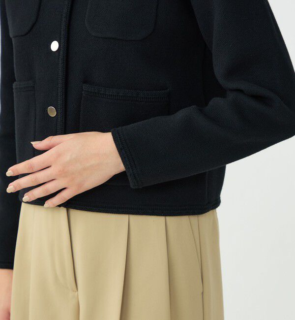 Ballsey「コットンポリエステルダブルフェイス 4ポケットカーディガン」|カーディガン|