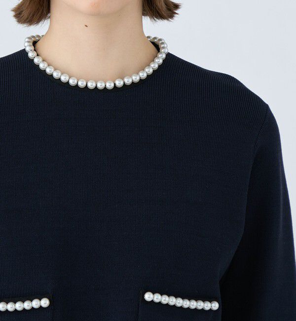 Ballsey「パールコンビ ポケットプルオーバー」|ニット・セーター|