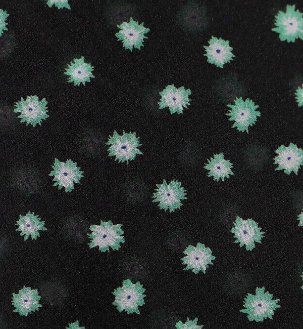 Ballsey「シアーフラワープリント フリルギャザーブラウス」|シャツ・ブラウス|