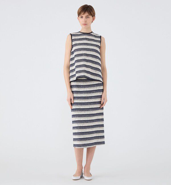 TOMORROWLAND collection「クロッシュボーダー フロンタブルトップス」|シャツ・ブラウス|