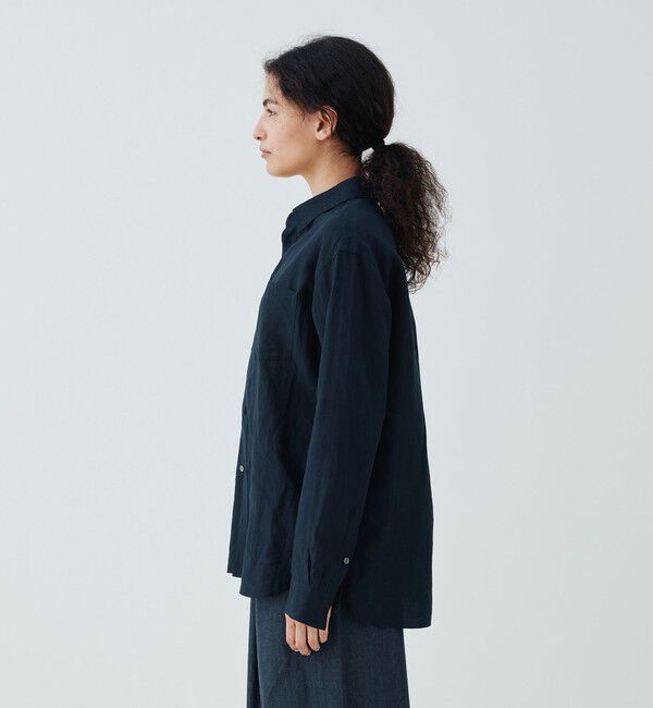 GALERIE VIE「リネン レギュラーカラーシャツ」|シャツ・ブラウス|