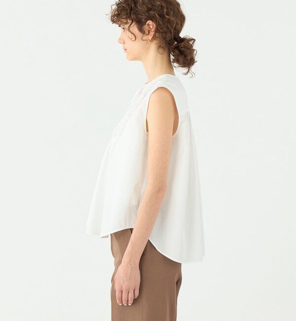 TOMORROWLAND collection「コットンコンビネーション ノースリーブブラウス」|シャツ・ブラウス|