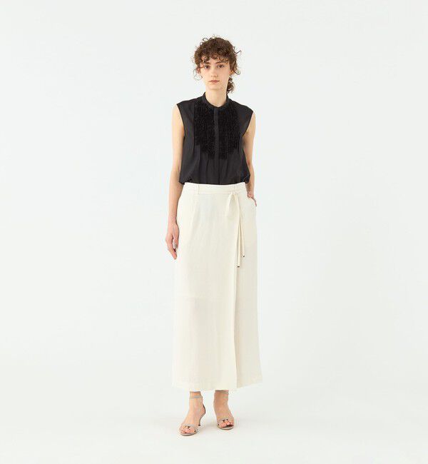 TOMORROWLAND collection「コットンシルクソフトローン ノースリーブブラウス」|シャツ・ブラウス|