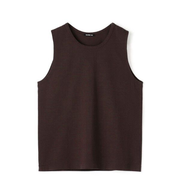 GALERIE VIE「ドライコットン タンクトップ」|タンクトップ|49 ダークブラウン