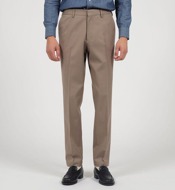 TOMORROWLAND MENS「コットンウール ノープリーツパンツ SONDRIO」|チノ|