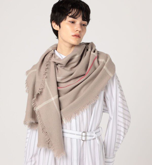 TOMORROWLAND GOODS「DES PRES カシミヤフリンジストール」|ストール|