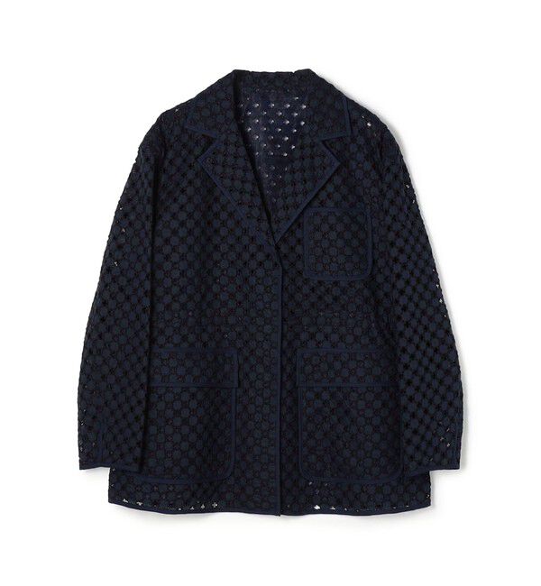 Ballsey「コモンフラワーエンブロイダリー ミドルブルゾンジャケット」|その他|69 ネイビー