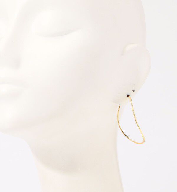 TOMORROWLAND GOODS「BAR Jewellery CONTOUR ゴールドピアス」|ピアス|