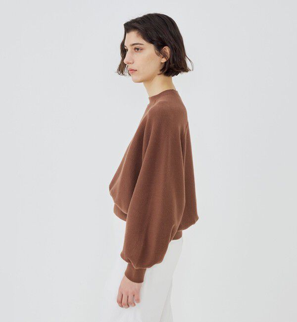 GALERIE VIE「コットンナイロンスエットニット クルーネックプルオーバー」|ニット・セーター|