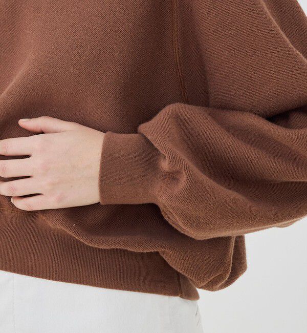 GALERIE VIE「コットンナイロンスエットニット クルーネックプルオーバー」|ニット・セーター|