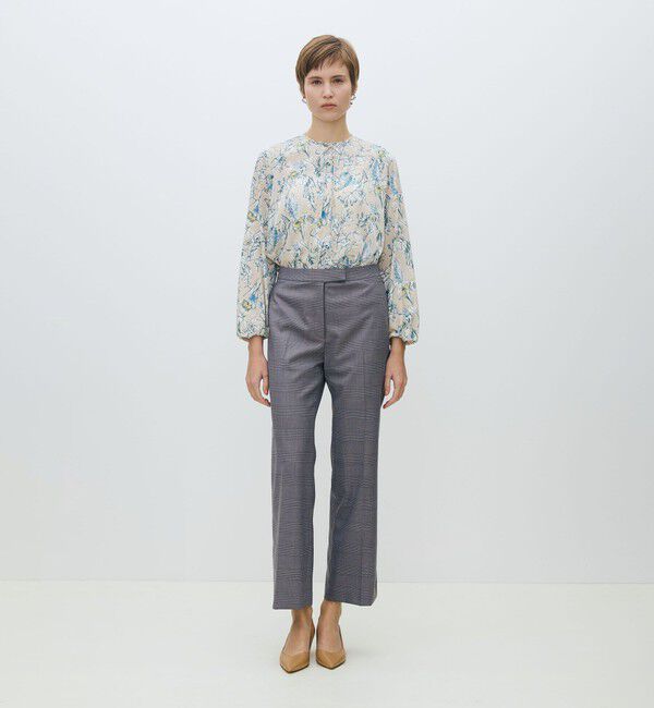 TOMORROWLAND collection「コックスコブフラワープリント ループリボンブラウス」|シャツ・ブラウス|