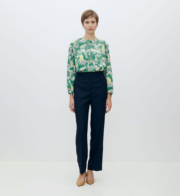 TOMORROWLAND collection「コックスコブフラワープリント ループリボンブラウス」|シャツ・ブラウス|