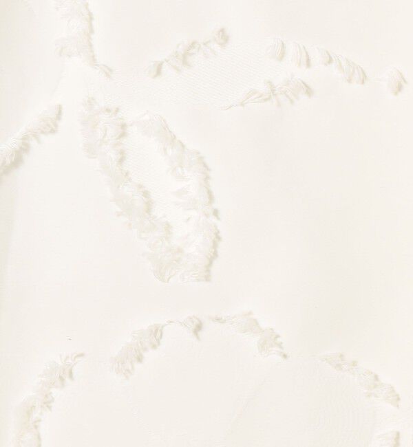 DES PRES「フリンジジャカード オープンカラーコート」|ノーカラーコート|