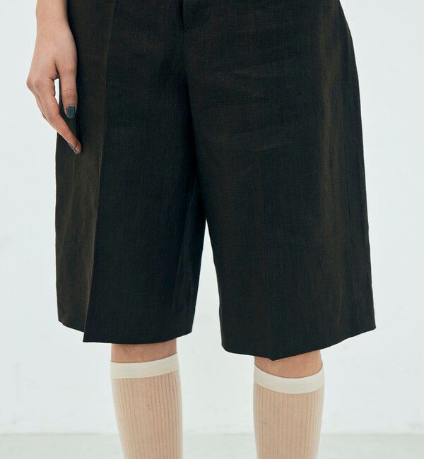 Edition「edition pourell リネン タックショートパンツ」|その他|