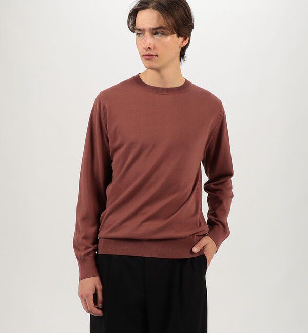 TOMORROWLAND MENS「ギザコットン クルーネックニット 」|ニット・セーター|