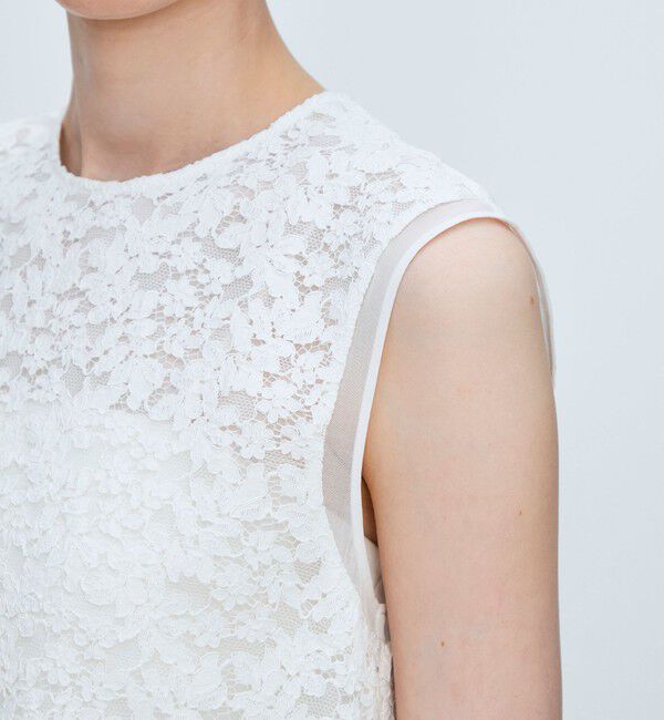 TOMORROWLAND collection「リーフフラワー レイヤードノースリーブブラウス」|シャツ・ブラウス|