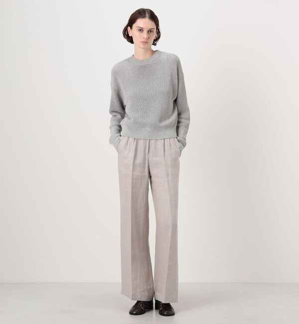 GALERIE VIE「ルレックスフィッシャーマンズリブ クルーネックプルオーバー」|ニット・セーター|