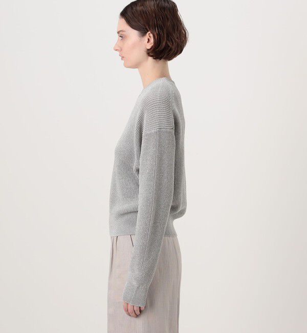 GALERIE VIE「ルレックスフィッシャーマンズリブ クルーネックプルオーバー」|ニット・セーター|