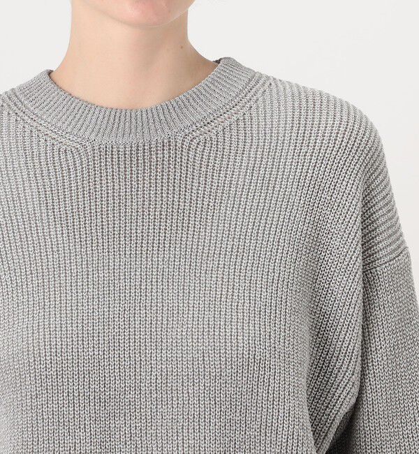 GALERIE VIE「ルレックスフィッシャーマンズリブ クルーネックプルオーバー」|ニット・セーター|