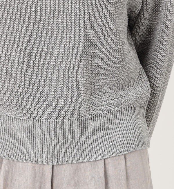 GALERIE VIE「ルレックスフィッシャーマンズリブ クルーネックプルオーバー」|ニット・セーター|