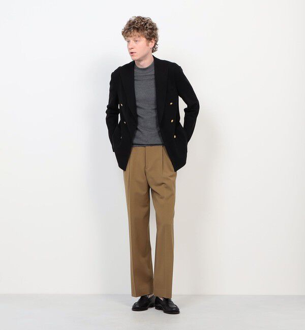 TOMORROWLAND MENS「コットンビスコースダブルニット ダブルブレステッド6Bブレザー DONDY」|テーラードジャケット|