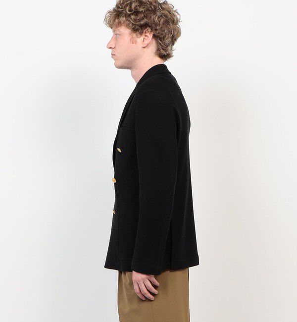 TOMORROWLAND MENS「コットンビスコースダブルニット ダブルブレステッド6Bブレザー DONDY」|テーラードジャケット|