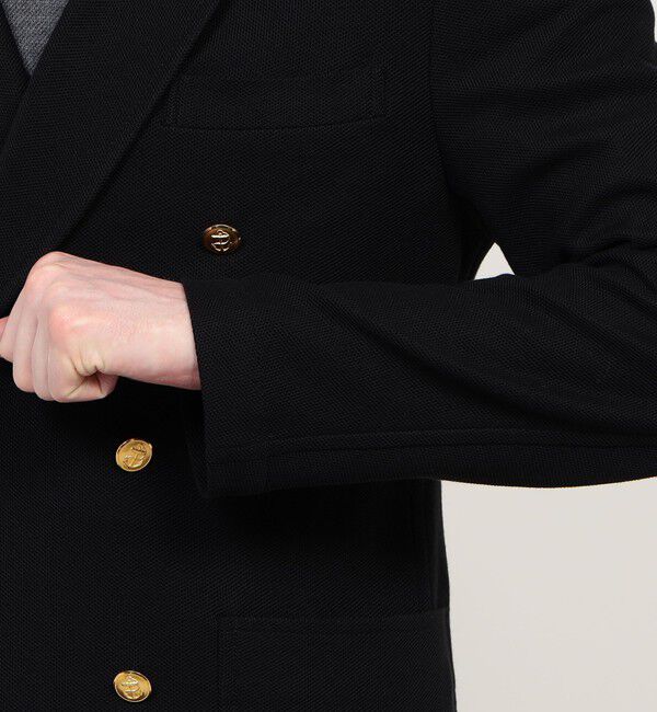 TOMORROWLAND MENS「コットンビスコースダブルニット ダブルブレステッド6Bブレザー DONDY」|テーラードジャケット|