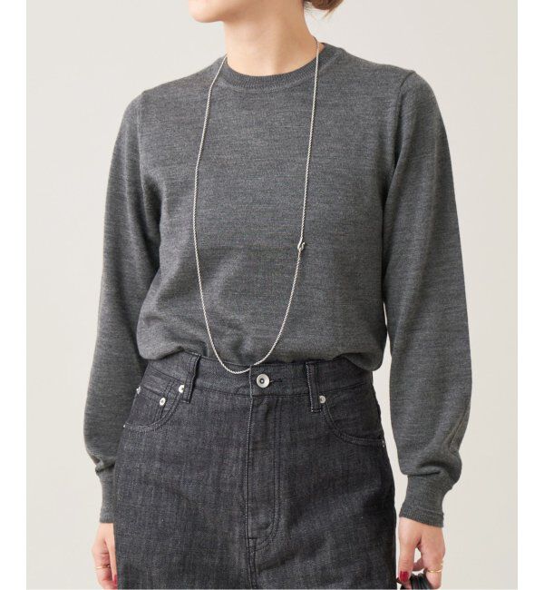 IENA LA BOUCLE「IENA LA BOUCLE Aube クラシックプルオーバー」|ニット・セーター|グレー