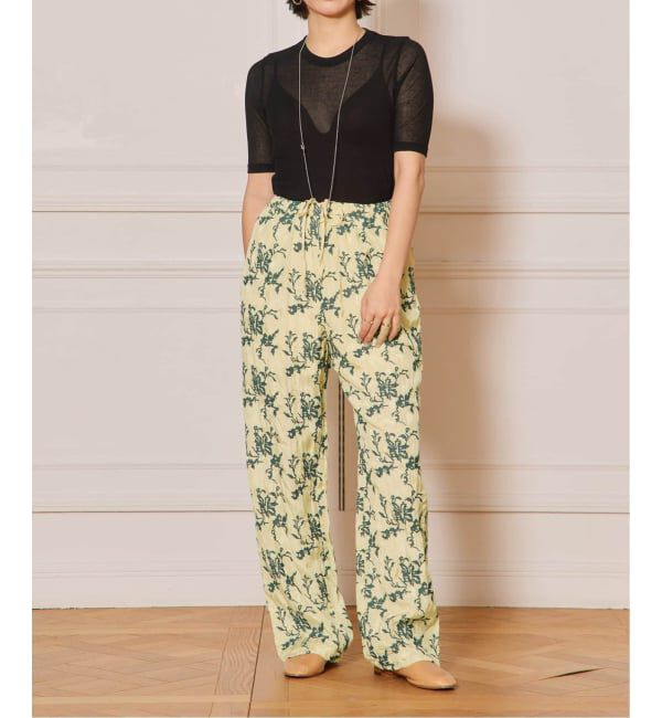 IENA LA BOUCLE「《追加3》IENA LA BOUCLE 水撚りガスフライス半袖プルオーバー」|Tシャツ・カットソー|