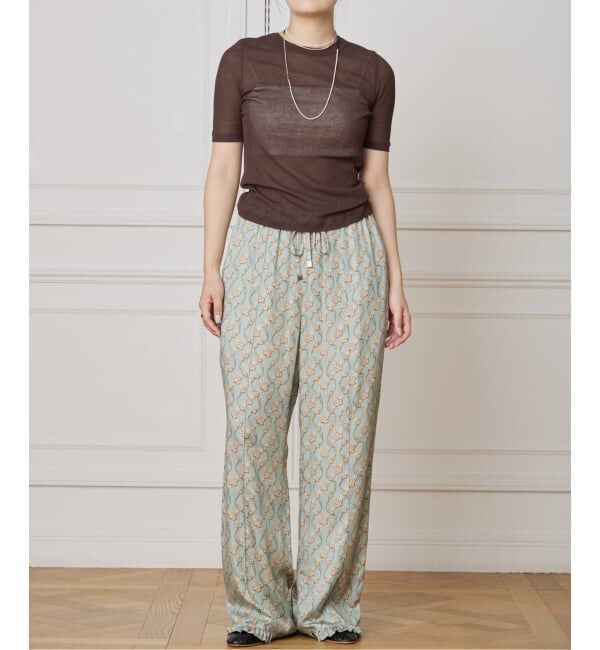 IENA LA BOUCLE「《追加3》IENA LA BOUCLE 水撚りガスフライス半袖プルオーバー」|Tシャツ・カットソー|