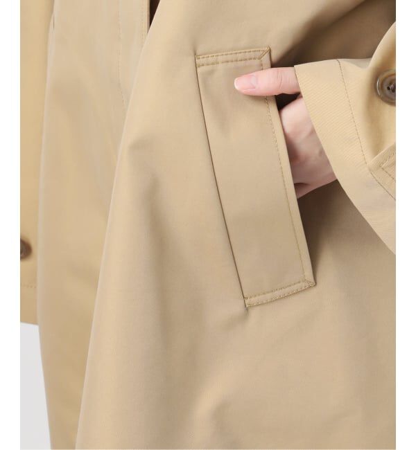 SLOBE IENA「《ネイビーのみWEB限定》ドルマンスリーブコート」|ステンカラーコート|