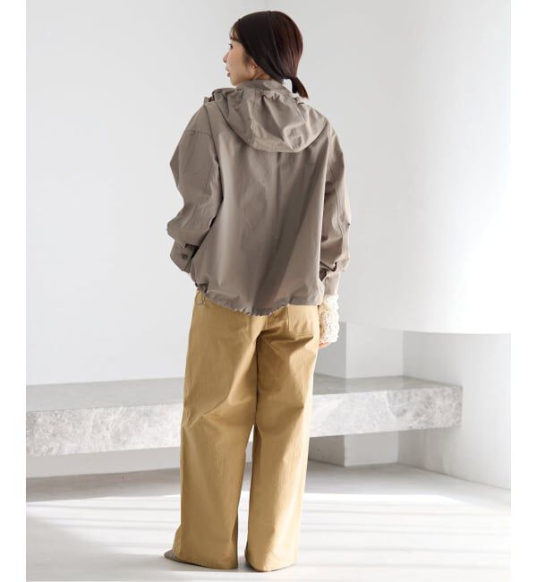 IENA「撥水フーディーブルゾン」|ブルゾン・スタジャン|