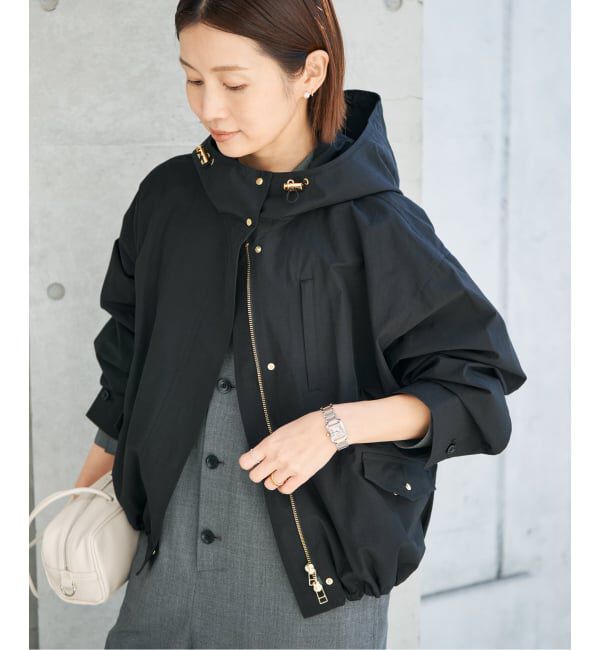 IENA「撥水フーディーブルゾン」|ブルゾン・スタジャン|